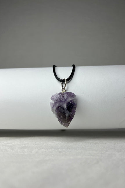 Speerpunt ketting Amethist