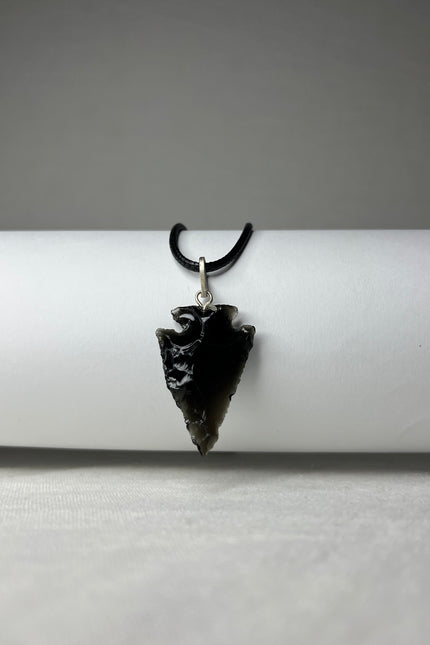 Speerpunt ketting Obsidiaan