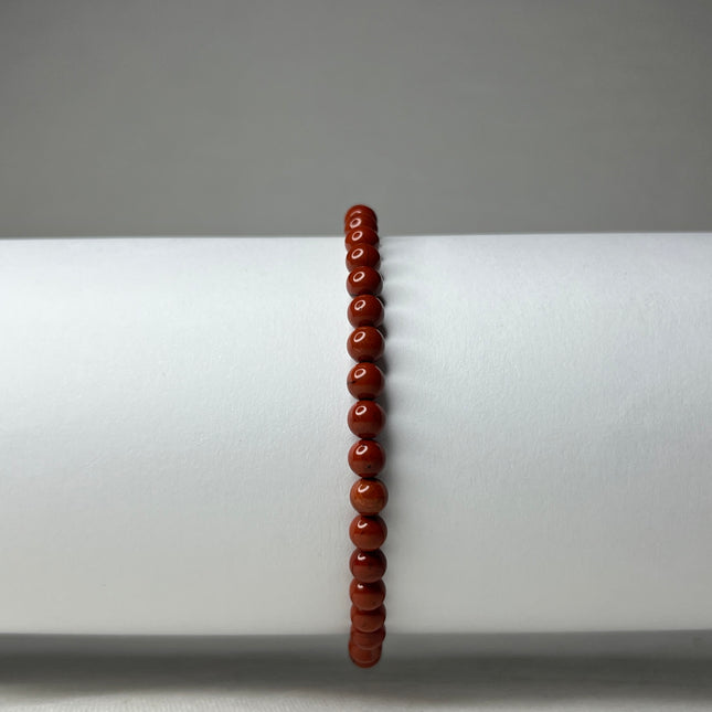 Kinder Powerbead Armband Rode Jaspis