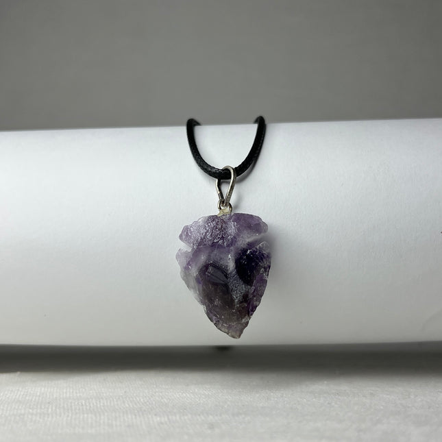 Speerpunt ketting Amethist