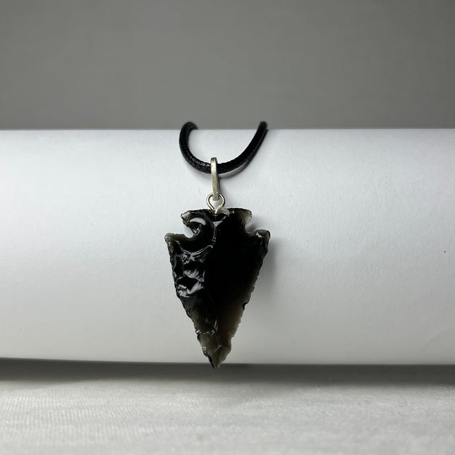 Speerpunt ketting Obsidiaan